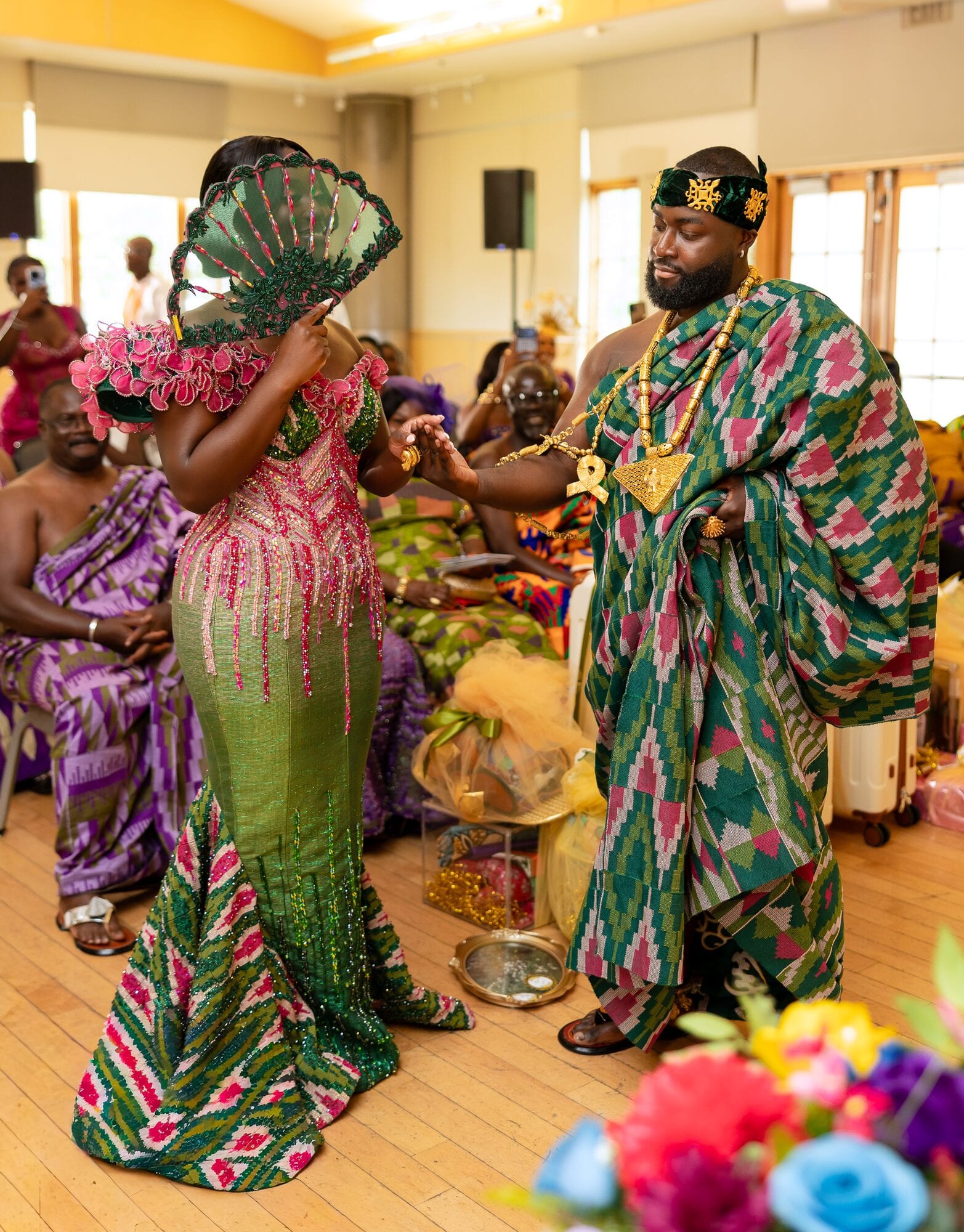 Behind the Fan: Henry & Genevieve's Virginia Wedding · 5