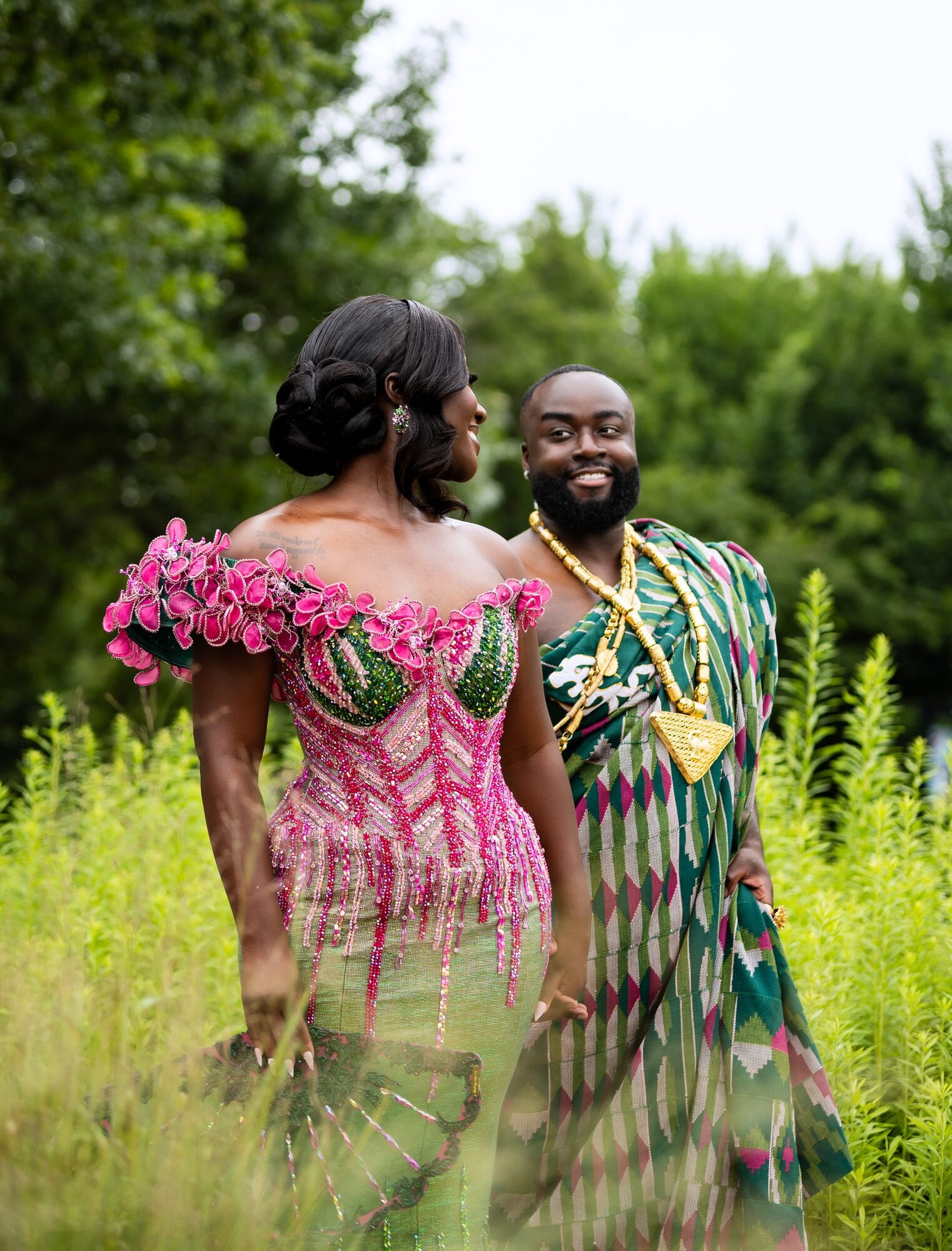 Behind the Fan: Henry & Genevieve's Virginia Wedding · 1