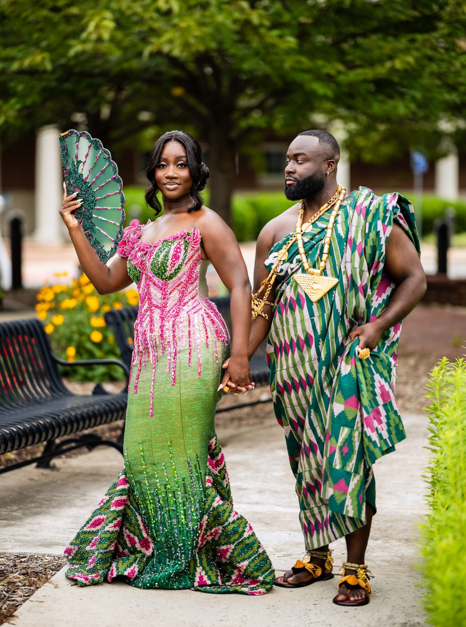 Behind the Fan: Henry & Genevieve's Virginia Wedding · 2